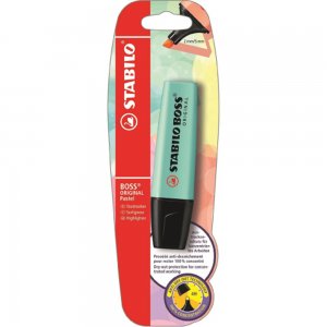 Textmarker Stabilo Boss Original, 1 bucata/blister, turqoise Textmarker Stabilo Boss Original, 1 bucata/blister, turqoise