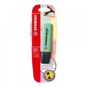 Textmarker Stabilo Boss Original Pastel, verde menta, blister Textmarker Stabilo Boss Original Pastel, verde menta, blister