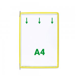 Display Tarifold, A4, 10 bucati/set, galben