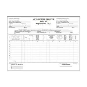 NIR, neplatitor TVA, carnet 100 file, 3 bucati/set NIR, neplatitor TVA, carnet 100 file, 3 bucati/set