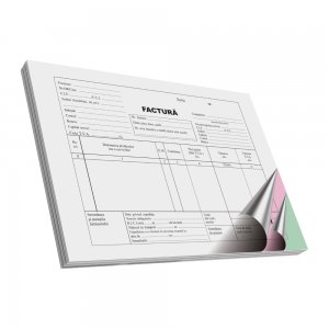 Facturier autocopiativ, A5, 50 file, 3 exemplare, 3 bucati/set Facturier autocopiativ, A5, 50 file, 3 exemplare, 3 bucati/set