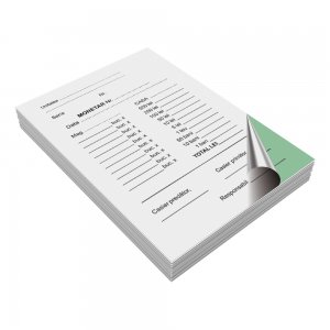 Monetar autocopiativ, A6, 50 file, 2 exemplare, 3 bucati/set Monetar autocopiativ, A6, 50 file, 2 exemplare, 3 bucati/set