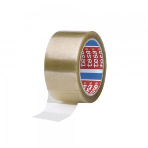 Banda adeziva Tesa, 48 mm x 66 m, transparenta, adeziv din cauciuc natural Banda adeziva Tesa, 48 mm x 66 m, transparenta, adeziv din cauciuc natural