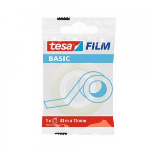 Banda adeziva de birou transparenta Tesa, 33m x 15mm Banda adeziva de birou transparenta Tesa, 33m x 15mm