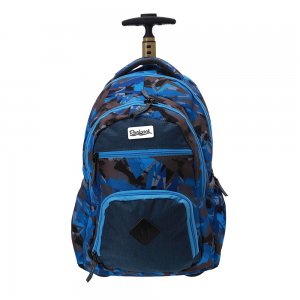 Troller Manal, 3 compartimente, design albastru Troller Manal, 3 compartimente, design albastru