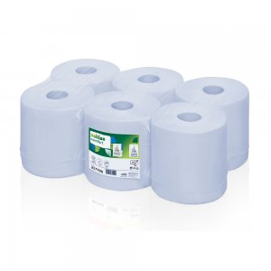 Rezerva prosoape derulare centrala Wepa, albastru 2 straturi, 150 m/rola, 6 role/bax Rezerva prosoape derulare centrala Wepa, albastru 2 straturi, 150 m/rola, 6 role/bax