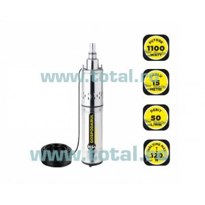 Gospodarul Profesionist - Pompa Submersibila 1100w, 3000 L/h, Cablu 15m Gospodarul Profesionist - Pompa Submersibila 1100w, 3000 L/h, Cablu 15m