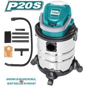 Total - Aspirator 20l- 8.0kpa - Li-ion - 20v New Total - Aspirator 20l- 8.0kpa - Li-ion - 20v New