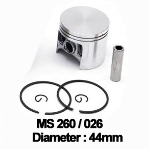 Piston Complet Stihl: Ms 260 (44mm) - Piston Complet Stihl: Ms 260 (44mm) -
