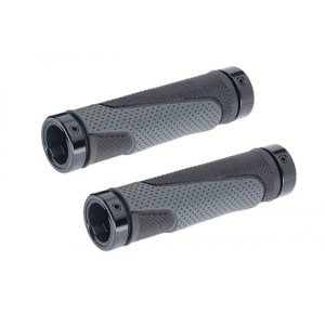 Mansoane - Strike Inele Blocare Din Aluminiu  -  Tpr Forma Egonomica  -  Bi-color (negru - Gri)  -  130mm