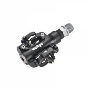 Pedale Wellgo - M094b  -  Aluminiu  - Ax: Cr-mo  -  80.6x65.3x33.8mm  -  Negru  - 318g  -  Bucsa Du / Rulment Sigilat