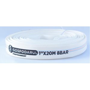 Furtun Pompieri - Pvc Panzat - 1'' - ø 25mm - 8 Bar - Tip D - 20m