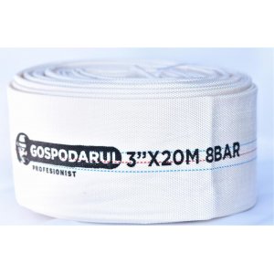Furtun Pompieri - Pvc Panzat - 3'' - ø 75mm - 8 Bar - Tip B - 20m