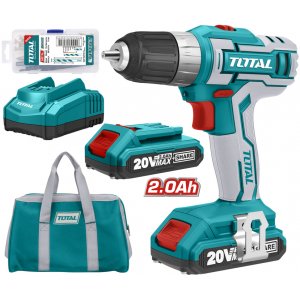 Total - Masina De Gaurit Cu Acumulator 20v-2.0ah Li-ion (2 Acumulatori + 47 Accesorii) (industrial) Total - Masina De Gaurit Cu Acumulator 20v-2.0ah Li-ion (2 Acumulatori + 47 Accesorii) (industrial)