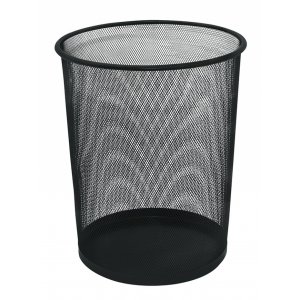 Cos Metalic Mesh, Pentru Hartii, 19 Litri, Q-connect - Negru Cos Metalic Mesh, Pentru Hartii, 19 Litri, Q-connect - Negru
