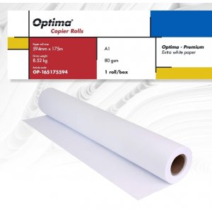 Rola Copiator A1, 80gr, 594mm X 175m, Optima - Premium Rola Copiator A1, 80gr, 594mm X 175m, Optima - Premium