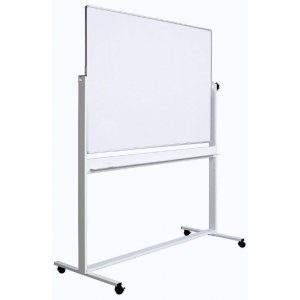 Tabla Alba Magnetica, Dubla Fata, Rotativa, 90 X 120 Cm, Pe Stand Mobil, Profil Aluminiu, Optima