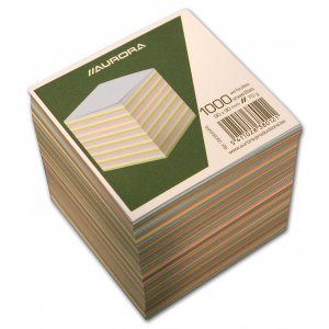 Rezerva Cub Hartie Color 9x9x9cm Aurora