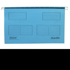 Dosar Suspendat Bantex Flex A4, Capacitate 100 File, Bagheta Metalica, Carton Blue Angel, Include Eticheta Si Porteticheta 5 Cm, Culoare Albastru Cobalt