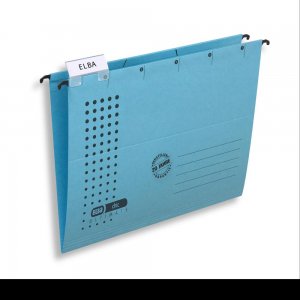 Dosar Suspendat Simplu Elba Ultimate A4, Carton 240g/mp, Blue Angel, Capacitate 330 File, Culoare Albastru