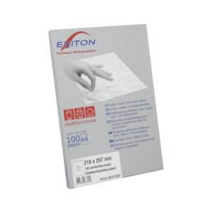 Etichete Albe Autoadezive 6/a4, 99,1 X 93,1 Mm, 100 Coli/top - Colturi Rotunjite, Exiton
