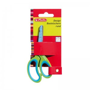 Foarfeca Cu Lama Decorata Varf Rotund 13cm Blister Foarfeca Cu Lama Decorata Varf Rotund 13cm Blister