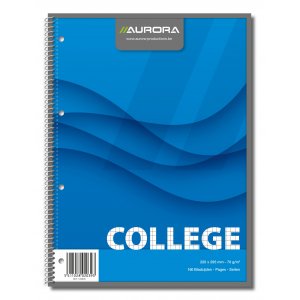 Caiet Cu Spirala, A4, 80 File - 70g/mp, 4 Perf., Coperti Carton, Aurora College - Matematica Caiet Cu Spirala, A4, 80 File - 70g/mp, 4 Perf., Coperti Carton, Aurora College - Matematica