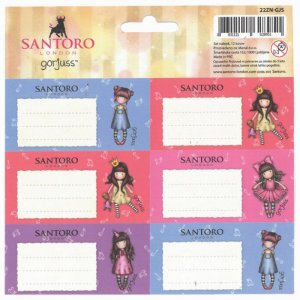 Etichete Scolare 12 Buc/set - Gorjuss, Asortate Etichete Scolare 12 Buc/set - Gorjuss, Asortate