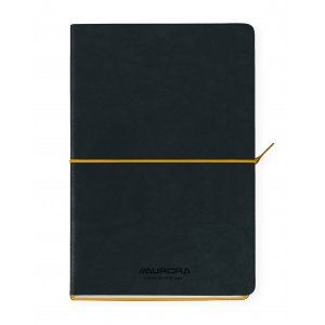 Caiet A5, 192 File-hartie Cream Fsc80 G/mp, Coperta Soft-touch Negru-galben,aurora Tesoro - Dictando Caiet A5, 192 File-hartie Cream Fsc80 G/mp, Coperta Soft-touch Negru-galben,aurora Tesoro - Dictando