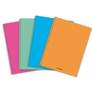 Caiet Cu Spirala, A4, 60 File - 80g/mp, Coperta Pp Transparent Color, Aurora - Velin Caiet Cu Spirala, A4, 60 File - 80g/mp, Coperta Pp Transparent Color, Aurora - Velin