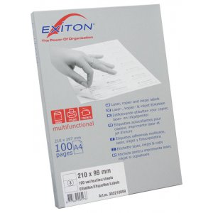 Etichete Albe Autoadezive 3/a4, 210 X 99 Mm, 100 Coli/top, Exiton