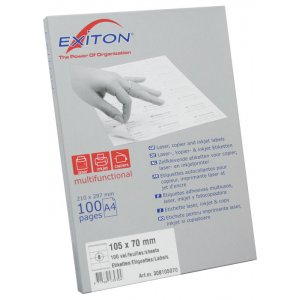 Etichete Albe Autoadezive 8/a4, 105 X 70 Mm, 100 Coli/top, Exiton