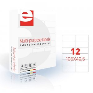 Etichete Autoadezive 12/a4, 105 X 49,5 Mm, 200 Coli/top, Etilaser - Albe