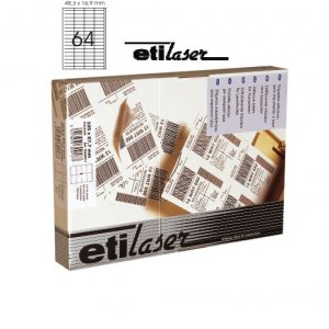 Etichete Autoadezive 64/a4, 48,3 X 16,9 Mm, 200 Coli/top, Etilaser - Albe