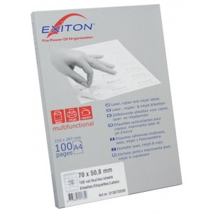 Etichete Albe Autoadezive 15/a4, 70 X 50,8 Mm, 100 Coli/top, Exiton Etichete Albe Autoadezive 15/a4, 70 X 50,8 Mm, 100 Coli/top, Exiton