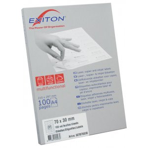 Etichete Albe Autoadezive 27/a4, 70 X 30 Mm, 100 Coli/top, Exiton