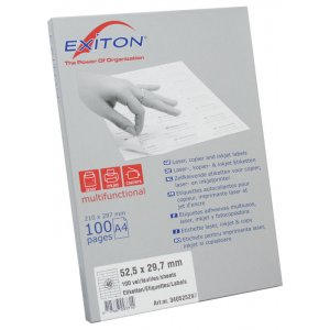 Etichete Albe Autoadezive 40/a4, 52,5 X 29,7 Mm, 100 Coli/top, Exiton