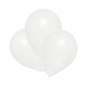 Baloane, Culoare Alb, Calitate Helium, Biodegradabile, Set 25 Bucati Baloane, Culoare Alb, Calitate Helium, Biodegradabile, Set 25 Bucati