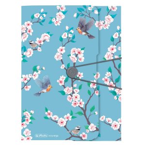 Dosar Mapa A4 Pp Inchidere Cu Elastic Motiv Ladylike Birds