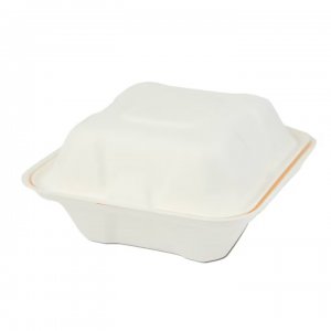 Set 50 Caserole Biodegradabile cu Capac pentru Hamburger din Fibra Lemnoasa, Dimensiune 125x125x74 mm Set 50 Caserole Biodegradabile cu Capac pentru Hamburger din Fibra Lemnoasa, Dimensiune 125x125x74 mm