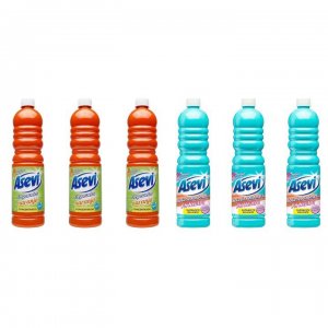 Pachet Promo: 3x Solutie Pardoseli Asevi 1l Portocala + 3x Solutie Pardoseli Asevi 1l Ph Neutru