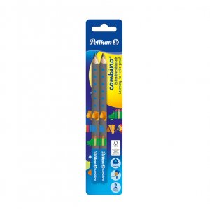 Creion Grafit, Lacuit Combino, Invata Sa Scrii, Mina B, Corp Albastru, 2 Bucati/blister
