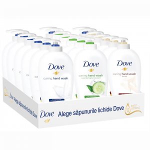 Pachet Promo: 8x Sapun Lichid Dove Original 250 Ml + 5x Sapun Lichid Dove Fine Silk 250 Ml + 5x Sapun Lichid Dove Go Fresh 250 Ml Pachet Promo: 8x Sapun Lichid Dove Original 250 Ml + 5x Sapun Lichid Dove Fine Silk 250 Ml + 5x Sapun Lichid Dove Go Fresh 250 Ml