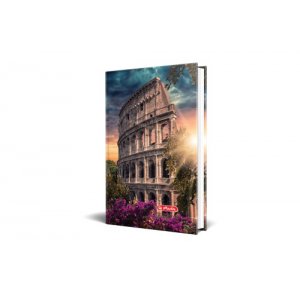 Agenda Nedatata A5, Motive, 224 Pagini, Coperta Buretata, Motiv City Break Italy