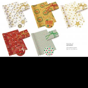 Hartie Impachetat 2mx70cm Motive Asortate Craciun Neutral 37