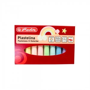 Plastilina Herlitz Set 8 Culori Pastel Plastilina Herlitz Set 8 Culori Pastel