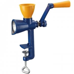 Masina Manuala Pentru Macinat Zahar, Piper, Cafea, Material Fonta, Culoare Albastra