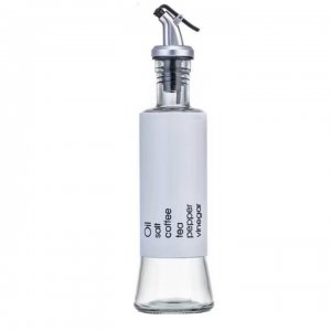 Oliviera Din Sticla Pentru Ulei Si Otet, Capacitate 300 Ml, Dimensiune 25,5x6,5 Cm, Culoare Alba Oliviera Din Sticla Pentru Ulei Si Otet, Capacitate 300 Ml, Dimensiune 25,5x6,5 Cm, Culoare Alba