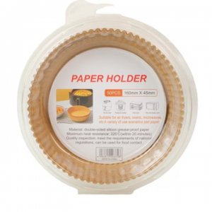 Set 50 Hartii De Copt Pentru Friteuza, Forma Rotunda, Dimensiuni 16x16x4.5 Cm Set 50 Hartii De Copt Pentru Friteuza, Forma Rotunda, Dimensiuni 16x16x4.5 Cm