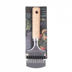 Cutit Pentru Taitei Cu Maner Din Lemn Si Cap Metalic, Dimensiune 19,5x6 Cm